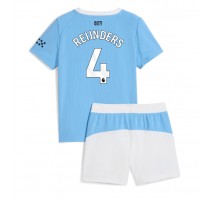 Manchester City Tijjani Reijnders #4 Koszulka Podstawowa dzieci 2025-26 Krótki Rękaw (+ krótkie spodenki)